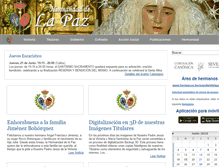 Tablet Screenshot of hermandaddelapaz.org